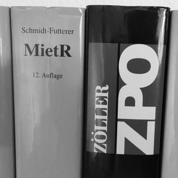 Fachliteratur zum Mietrecht und zur Zivilprozessordnung